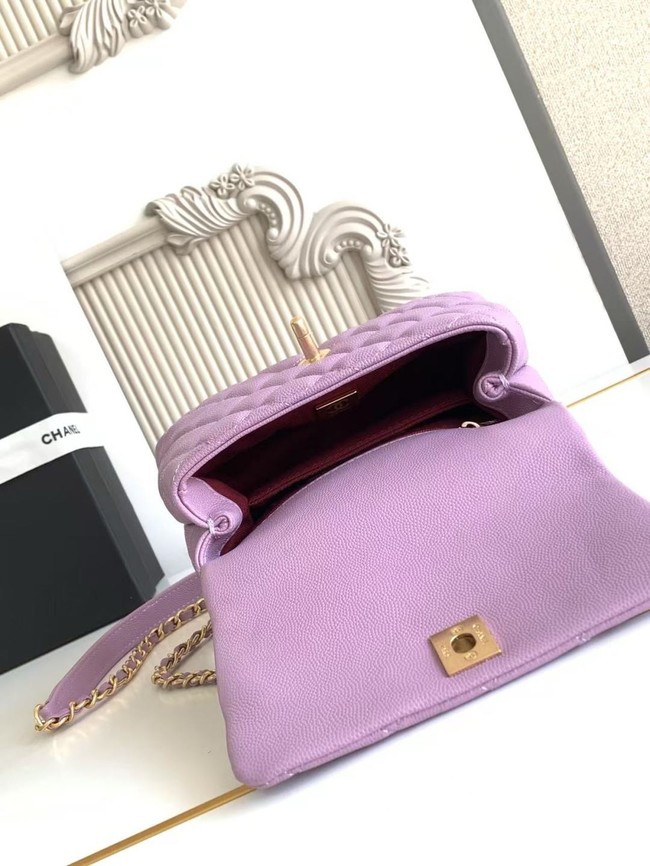 Chanel MINI FLAP BAG WITH TOP HANDLE AS2215-14