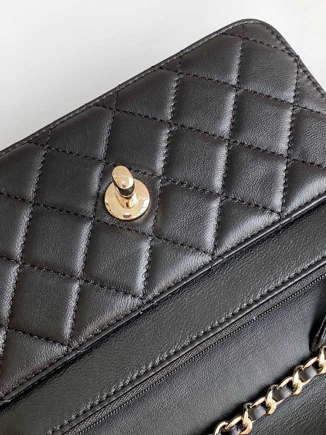 CHANEL Wallet On Chain AP4323 black