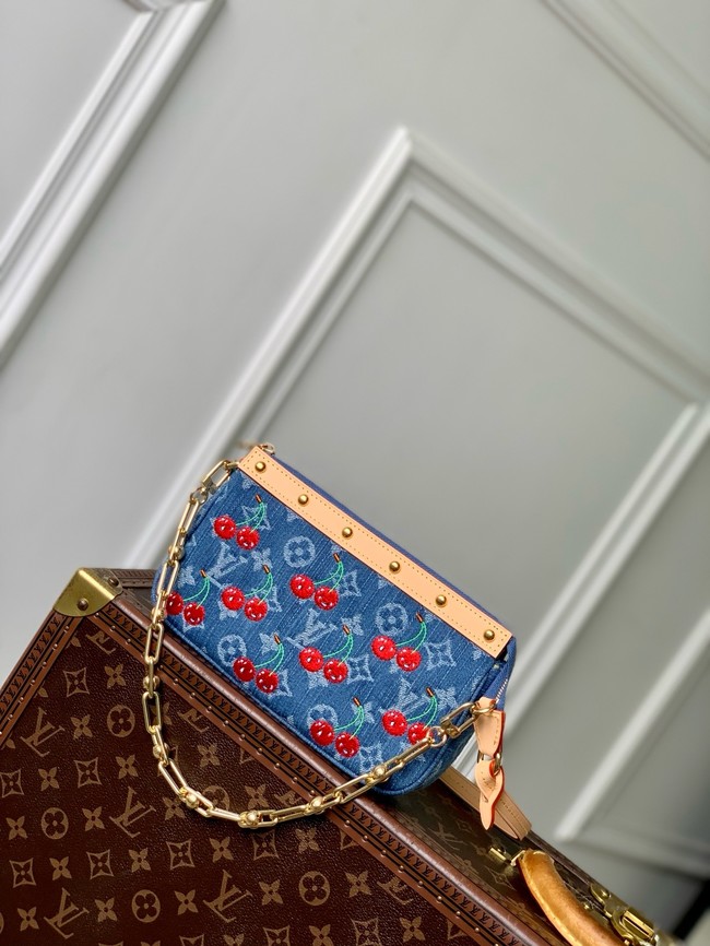 Louis Vuitton NEW LV x TM Pochette Accessoires M13994 Denim Blue