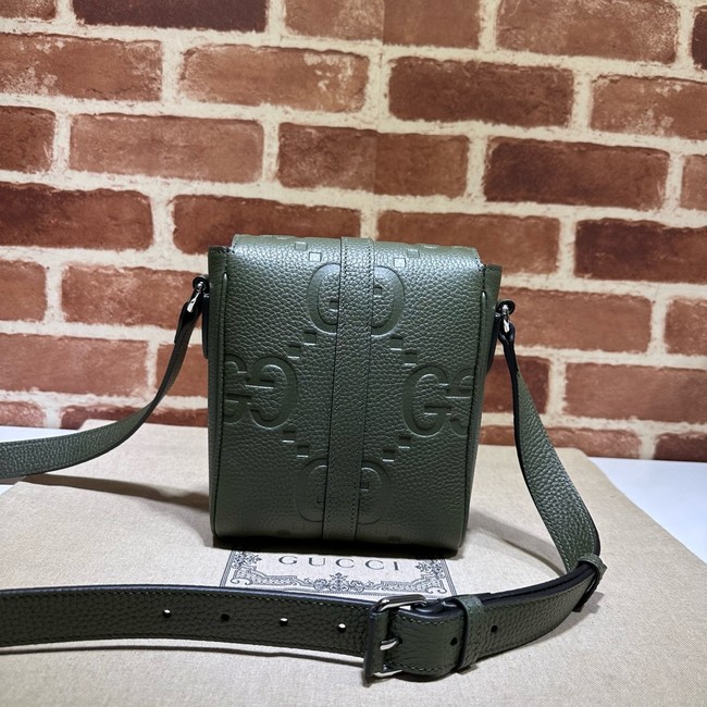 GUCCI GG Emblem mini crossbody bag 760235 Khaki