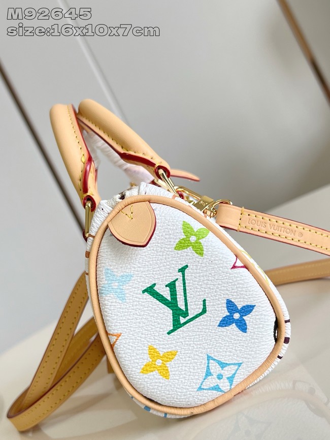 Louis Vuitton NEW Nano Speedy M92645 white