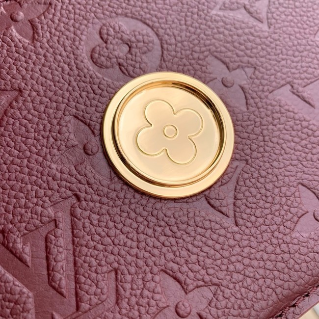 Louis Vuitton Wallet On Chain Rosy M25814 Grenat Red