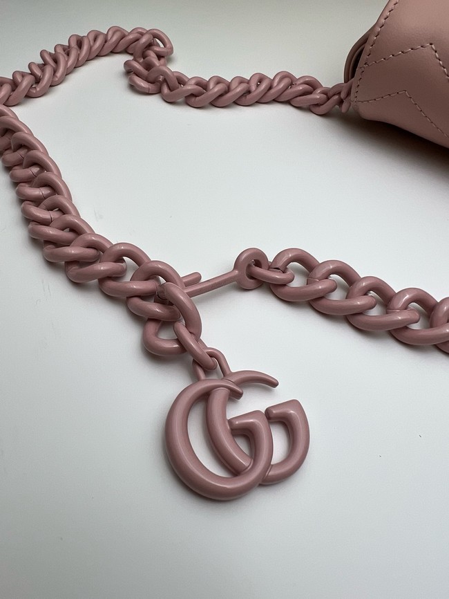 Gucci GG Marmont mini shoulder bag 699757 pink