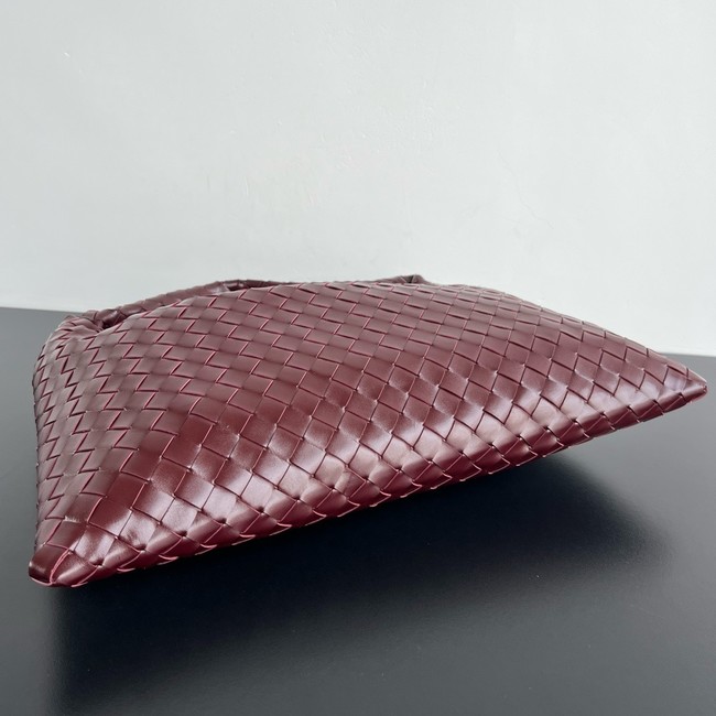 Bottega Veneta Hop calf leather 796262 Dark barolo