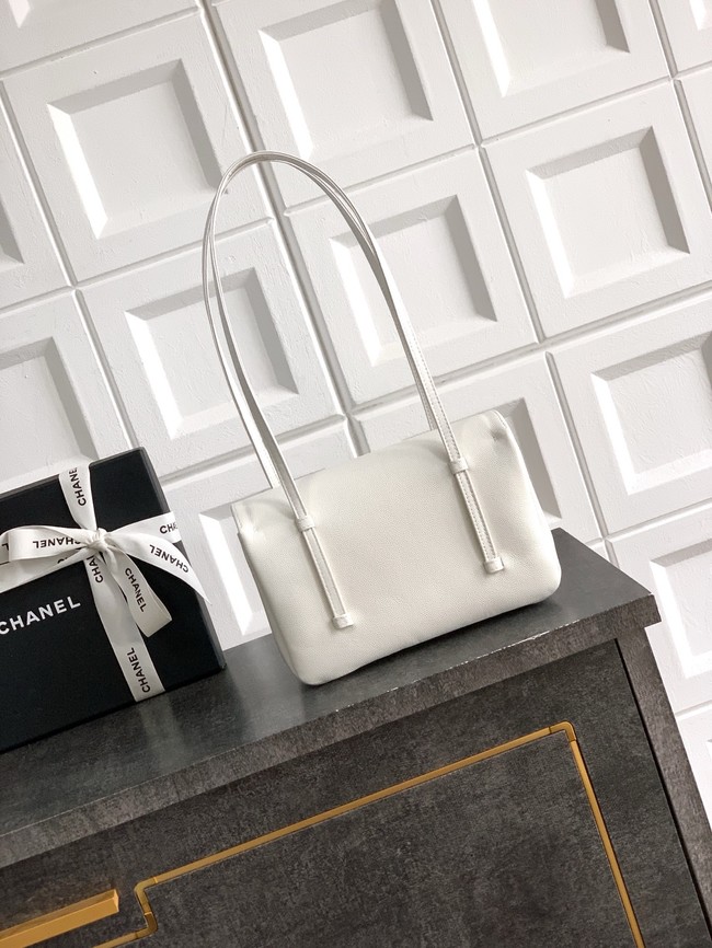CHANEL Small Flap Bag AS6130 white