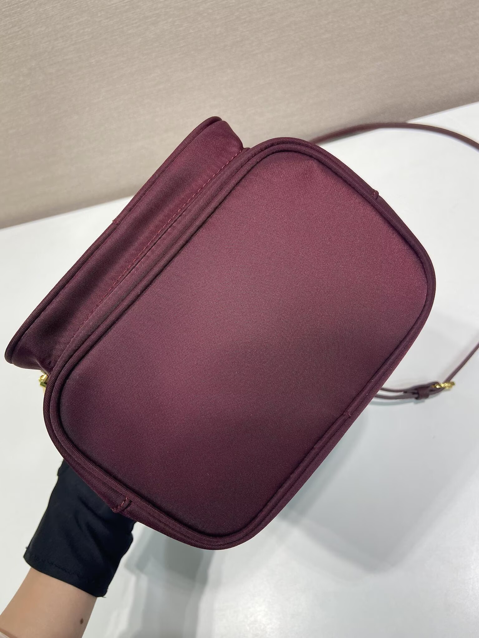 Prada Re-Edition nylon Tote bag 81166 Burgundy 