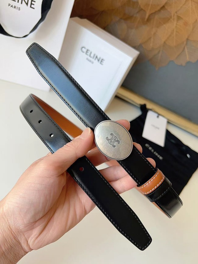 Celine Thin Plate Belt IN 25MM Taurillon Leather B10673-7