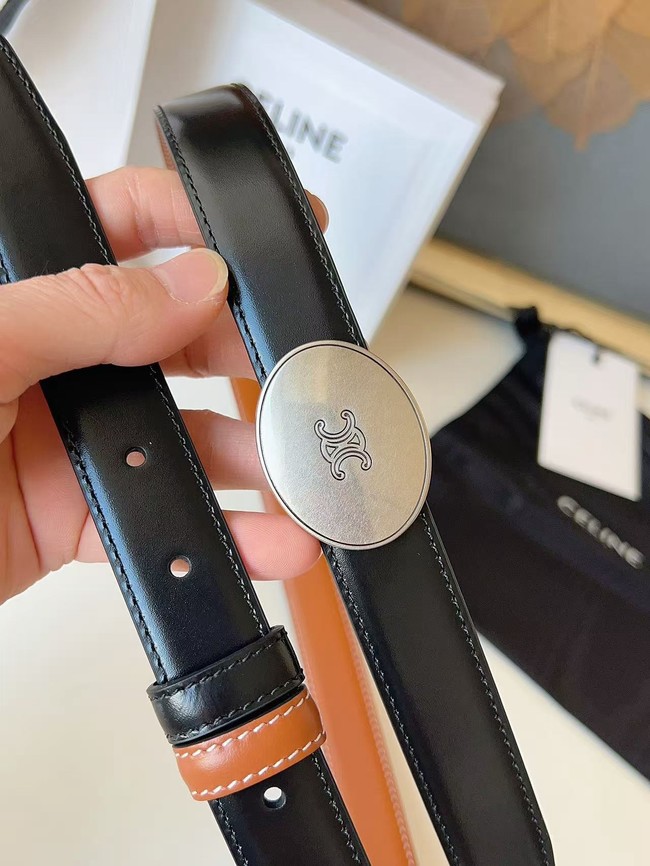 Celine Thin Plate Belt IN 25MM Taurillon Leather B10673-7