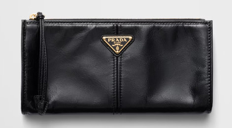 Prada Leather pouch 1MB051 Aviation Black Prada Leather pouch 1MB051 Aviation Black