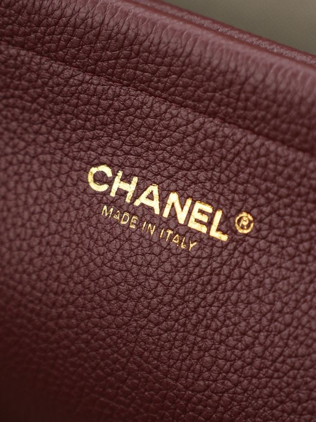 Chanel 26S Grained Calfskin Shopping Bag AS6289 Burgundy