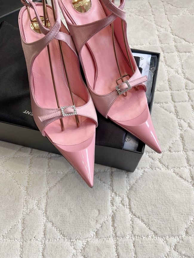 Saint Laurent in satin crepe and rhinestones Heel 10.5CM 69021-1 Saint Laurent in satin crepe and rhinestones Heel 10.5CM 69021-1