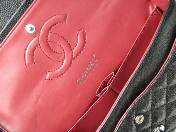 Chanel 2.55 Quilted Flap Bag 1112 Black with Silver Hardware Chanel 2.55 Quilted Flap Bag 1112 Black with Silver Hardware