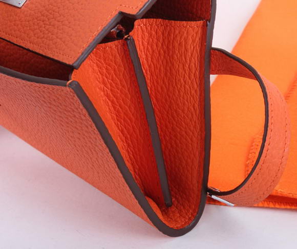Hermes Kelly Bi-Fold Wallet A708 Orange Hermes Kelly Bi-Fold Wallet A708 Orange